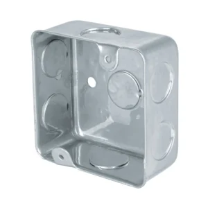Caja Cuadrada Galvanizada De 2