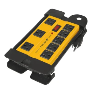 Multicontacto 14 AWG industrial supresor de picos 8 entradas