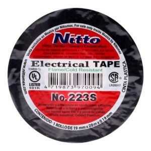 Nitto Cinta Eléctrica Aislante Anti-Flama 20 m